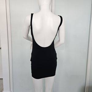 Spandex mini low back cut dress